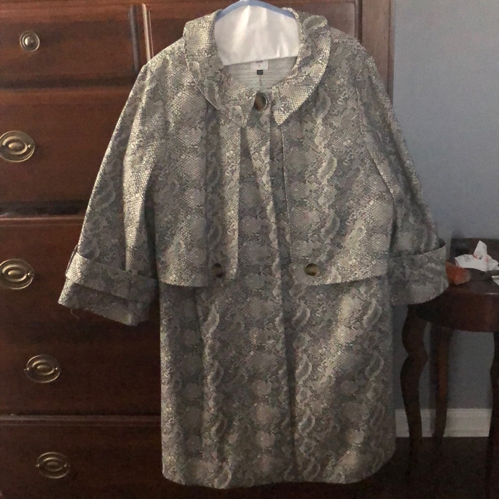 Cabi Camille snakeskin jacket